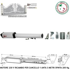 PISTONE 230 V CORSA 500 MM