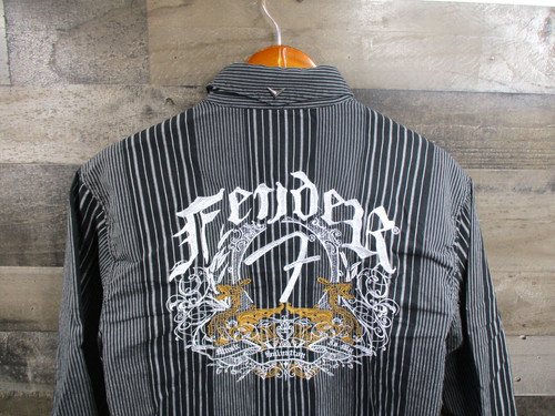 Camicia fender uomo media nera - fender,