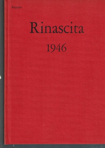 Rinascita 1946 reprint - rinascita,