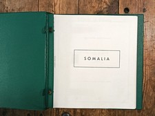 ALBUM FRANCOBOLLI SOMALIA COLONIA ITALIANA + AFIS + INDIPENDENZA FOGLI MARINI