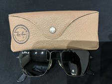 Ray Ban Caravan B&L Neri 52-16 Vintage Con Custodia