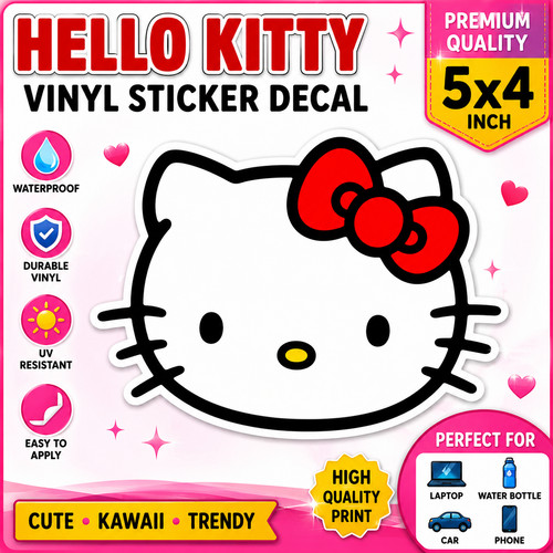 Adesivo vinile viso hello - vinile,