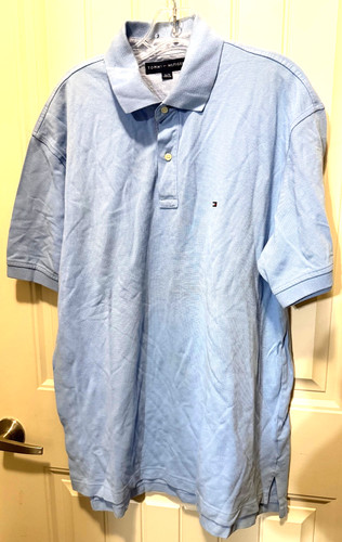Polo tommy hilfiger blu chiaro - hilfiger,