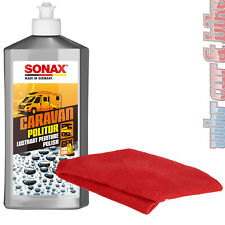 Sonax Caravan Lucidante 500ml con Cera per Vernice e Vetroresina + Panno in Microfibra