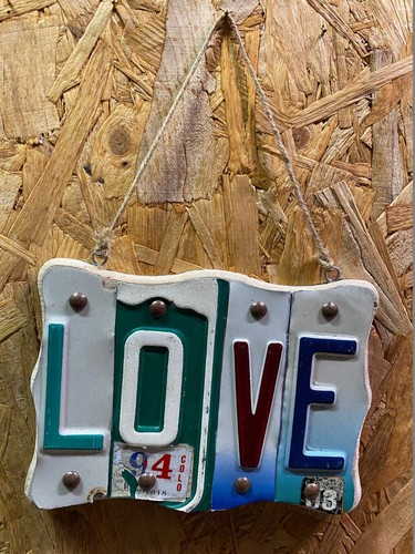 Scritta love con lettere - lettere, di