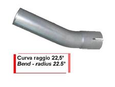 Tubo curva raggio 22,5° marmitta scarico vari usi VARI DIAMETRI 
