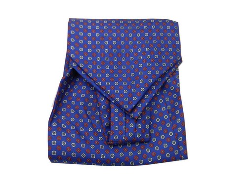 Nuovo ascot blu navy - , seta
