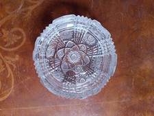 Portacenere Coppia in vetro di cristallo VINTAGE trasparente Portacenere 