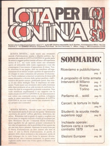 Lotta continua numero - continua, -numero