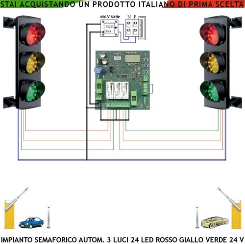Kit impianto semaforico luci - kit, 3