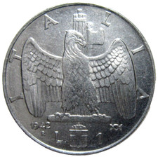 ITALIA, 1 LIRA, 1942. VITTORIO