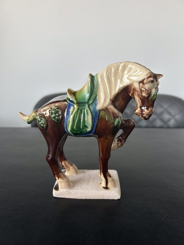 Statuina cavallo smaltato