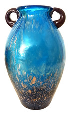 Vaso anfora vetro artistico