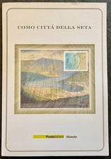 ITALIA 2001 FOLDER COMO CITTA^DELLA SETA   FACCIALE 15 EURO