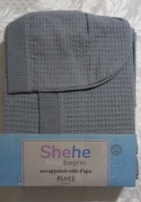 Accappatoio con cappuccio uomo/donna nido d'ape CALIBRATO KUVEE palestrapiscina 