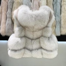 Gilet donna corto pelliccia di