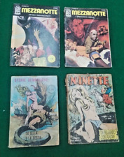 Lotto fumetti per adulti anni 70 (mezzanotte , nanette 1 , storie demoniache 1 )