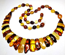 ECCELLENTE VERA COLLANA DALL'AMBRA BALTICA 50 cm!