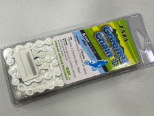 Catena taya white bicicletta Bici Fixed Pista BMX 1 vl bianca 112links 1/2x1/8