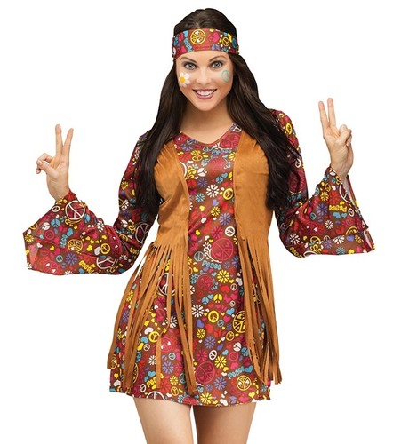 Costume donna hippie festival