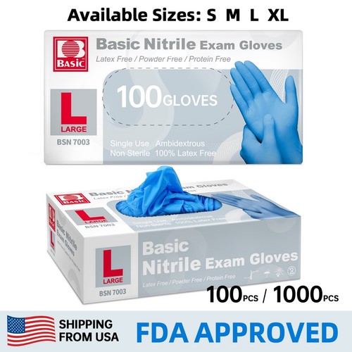 Guanti medici nitrile blu - nitrile,