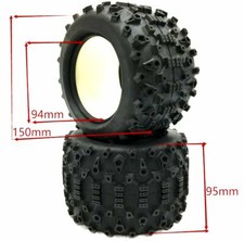 Pneumatici 2 pezzi 1:8 Truggy