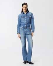 PINKO Tuta jeans lunga con