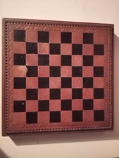 Scacchiera in pelle usata ma in ottime condizioni