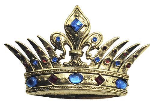 Spilla corona strass - spilla,