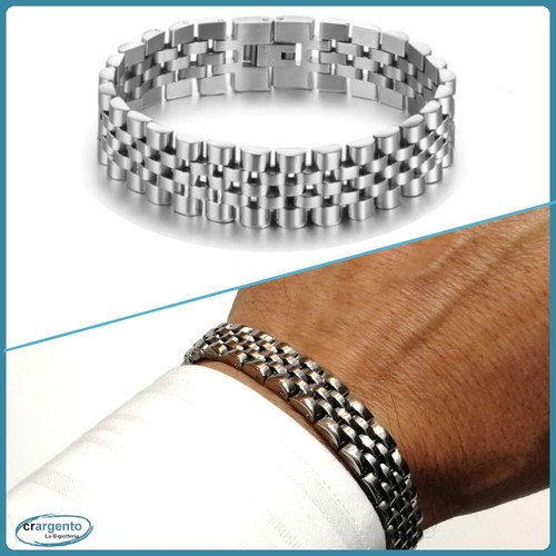 Bracciale uomo acciaio inox - bracciale,