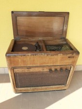 Radio a valvole vintage anni 40 Irradio Giradischi Mobile Vinile Bobina Marconi