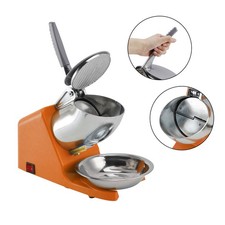 Electric Ice Crusher Machine 143LBS/Hr Snow Cone Maker Ice Shaver 500W EU Plug.