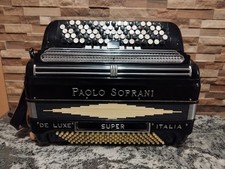 fisarmonica a bottoni Paolo Soprani De Luxe Super Italia 120 bassi. Manico C