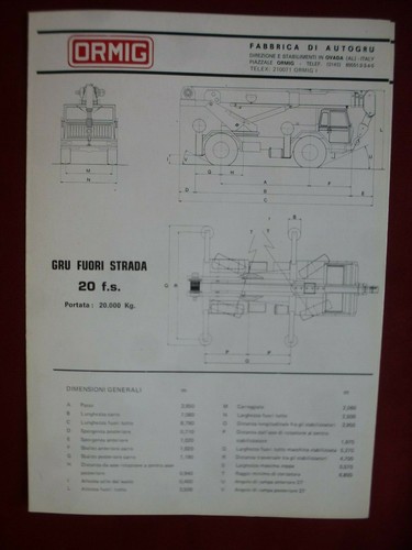Depliant brochure ormig gru - ormig,