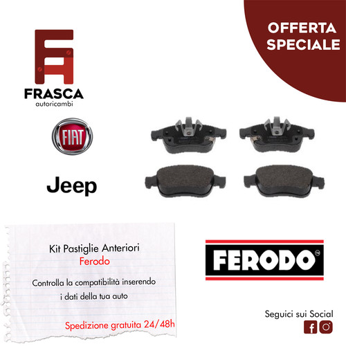 Pastiglie freno ferodo fiat - ferodo,
