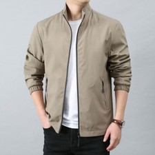 Uomo Giacca con Zip Tasche a