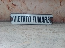 Tabella Targa Smaltata Vietato Fumare