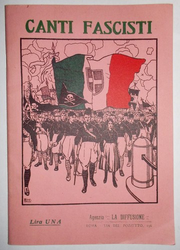 Canti fascisti ristampa - canti,
