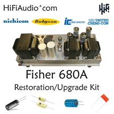 Fisher 680a 680 restauro recap riparazione aggiornamento kit ricostruzione condensatore