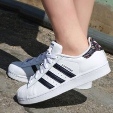 Adidas Superstar White Blue