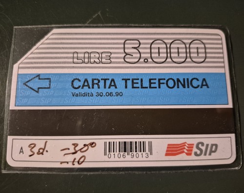 Scheda telefonica prova - telefonica, f.o