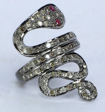 Anello serpente pavè - , di
