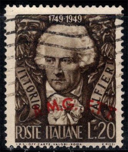 Trieste 1949 sass 48 - a, usato