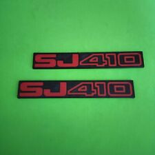 2 TARGHETTE LATERALI SJ410 SUZUKI X SAMURAI SANTANA SJ410  SJ 410 STEMMA FREGIO