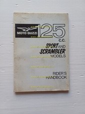 Moto Guzzi STORNELLO 125 Sport - Scrambler 1966 manuale uso INGLESE originale