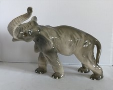 Antica vintage scultura ceramica torinese animale Elefante Preciosa Torino 