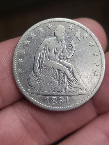 1851 mezzo dollaro - dollaro, liberty