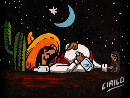 Piccolo quadro uomo ubriaco