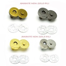 5/10 pezzi BOTTONE MAGNETICO