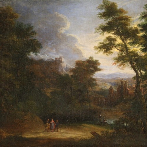 Antico paesaggio fiammingo